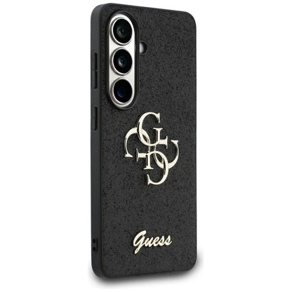 Husa pentru Samsung Galaxy S26 S942, Guess, Fixed Glitter Big 4G Metal Frame, Neagra