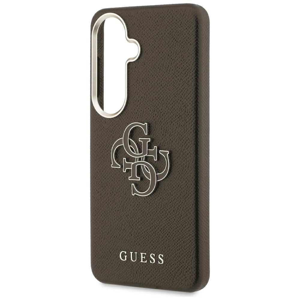 Husa pentru Samsung Galaxy S26 Plus S947, Guess, 4G Grained Big and Classic Logo, Maro