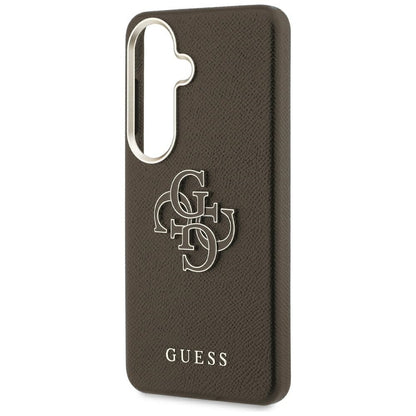 Husa pentru Samsung Galaxy S26 Plus S947, Guess, 4G Grained Big and Classic Logo, Maro