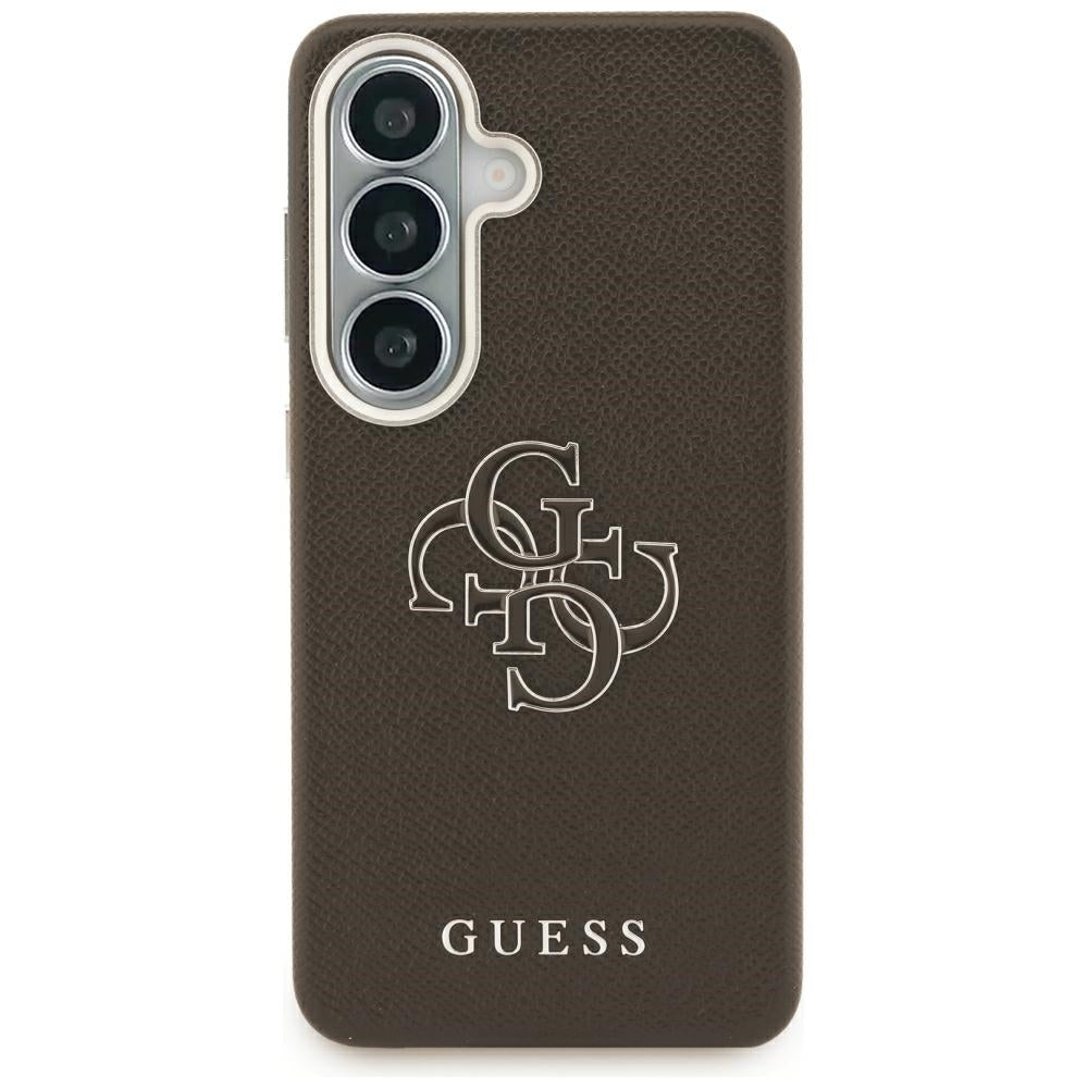 Husa pentru Samsung Galaxy S26 Plus S947, Guess, 4G Grained Big and Classic Logo, Maro