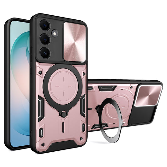 Husa pentru Samsung Galaxy S26 Plus, Techsuit, CamGuard Pro, Roz Aurie