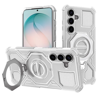 Husa pentru Samsung Galaxy S26 Plus, Techsuit, Carbon Shield Pro, Alba