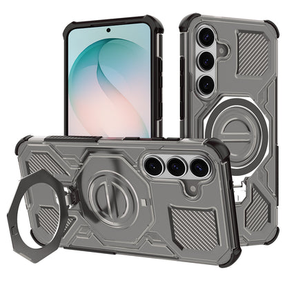 Husa pentru Samsung Galaxy S26 Plus, Techsuit, Carbon Shield Pro, Fumurie