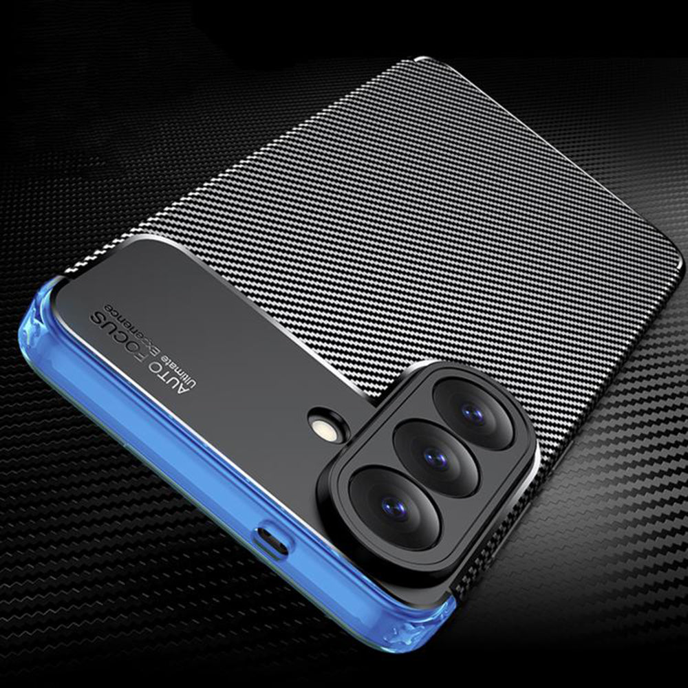 Husa pentru Samsung Galaxy S26 Plus S947, Techsuit, CarbonFiber, Neagra