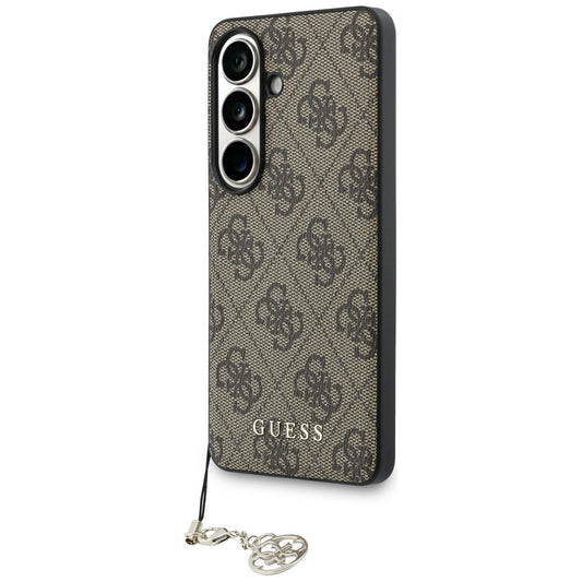 Husa pentru Samsung Galaxy S26 S942, Guess, 4G Classic Logo Charm, Maro