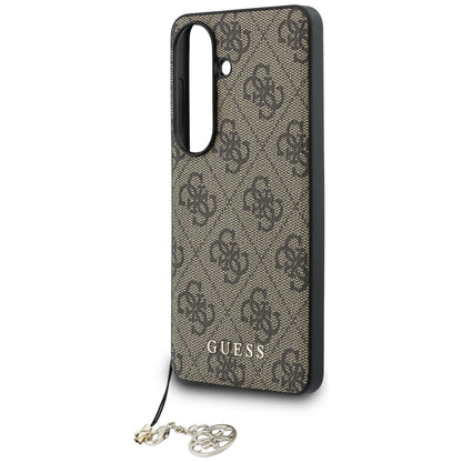 Husa pentru Samsung Galaxy S26 S942, Guess, 4G Classic Logo Charm, Maro