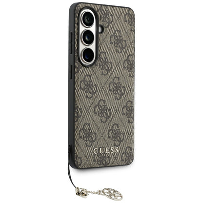 Husa pentru Samsung Galaxy S26 S942, Guess, 4G Classic Logo Charm, Maro