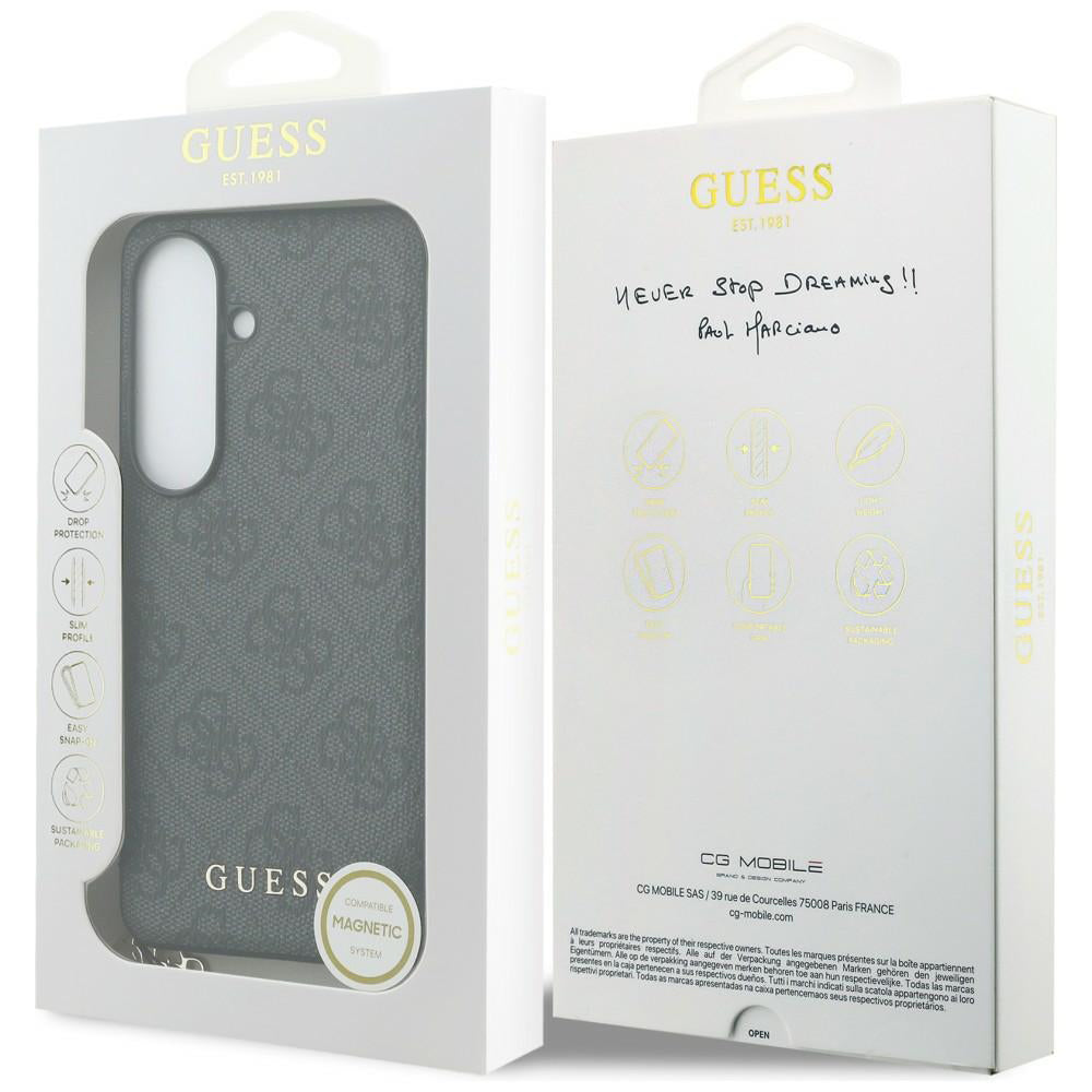 Husa pentru Samsung Galaxy S26 S942, Guess, 4G Classic Logo Charm, Neagra