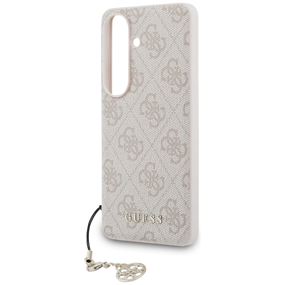 Husa pentru Samsung Galaxy S26 S942, Guess, 4G Classic Logo Charm, Roz