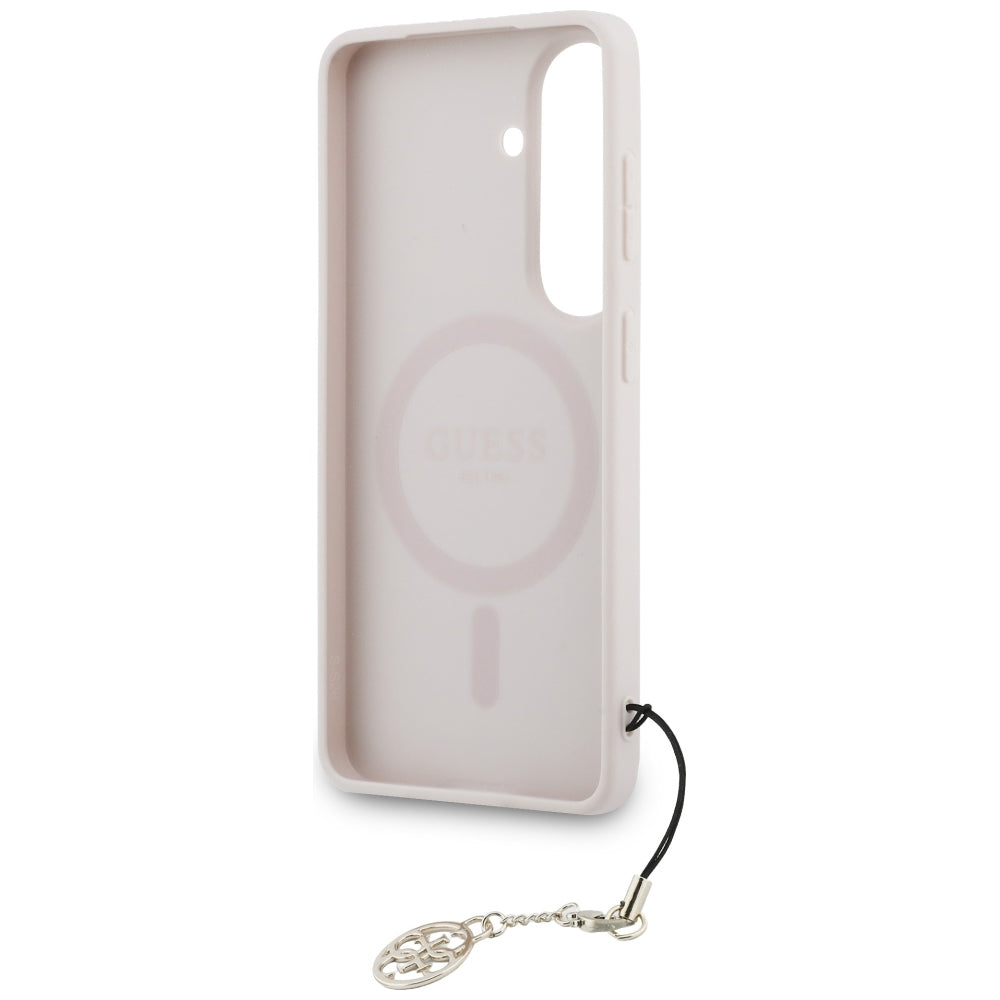 Husa pentru Samsung Galaxy S26 S942, Guess, 4G Classic Logo Charm, Roz