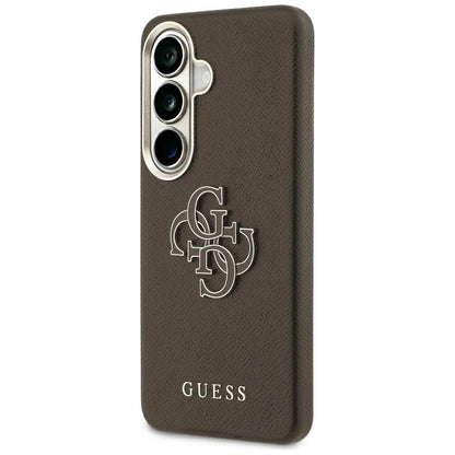 Husa pentru Samsung Galaxy S26 S942, Guess, 4G Grained Big and Classic Logo, Maro