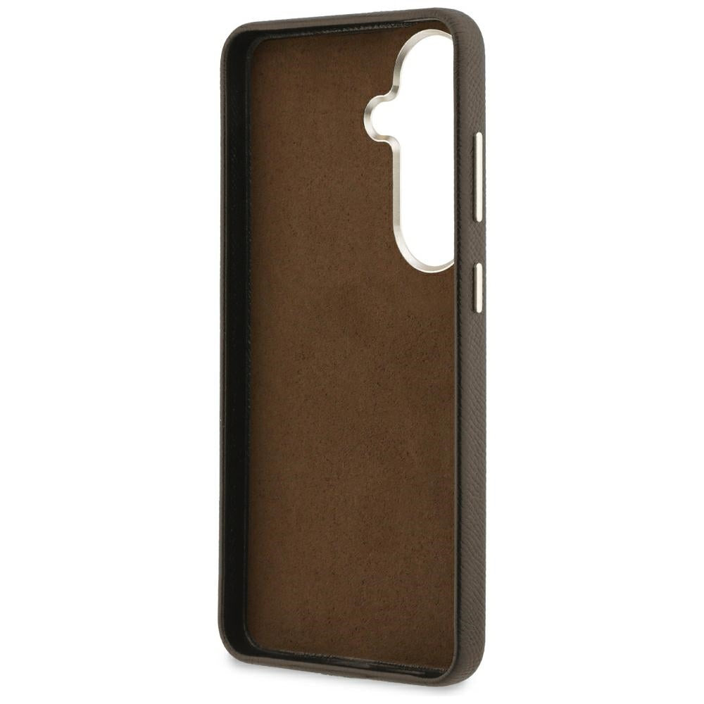 Husa pentru Samsung Galaxy S26 S942, Guess, 4G Grained Big and Classic Logo, Maro