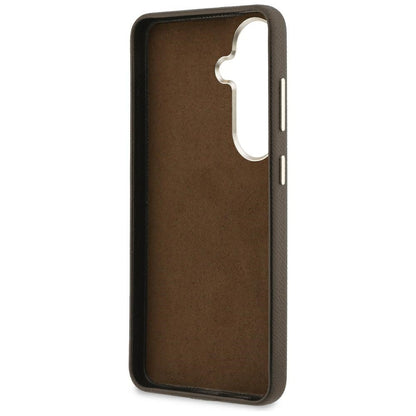Husa pentru Samsung Galaxy S26 S942, Guess, 4G Grained Big and Classic Logo, Maro
