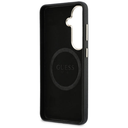 Husa pentru Samsung Galaxy S26 S942, Guess, Rhinestone Round Logo, Neagra