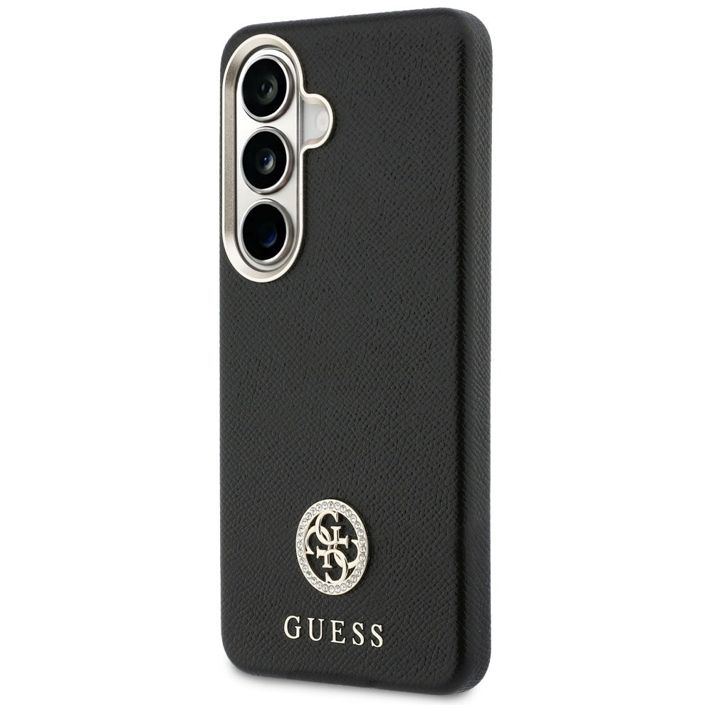 Husa pentru Samsung Galaxy S26 S942, Guess, Rhinestone Round Logo, Neagra