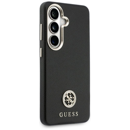 Husa pentru Samsung Galaxy S26 S942, Guess, Rhinestone Round Logo, Neagra