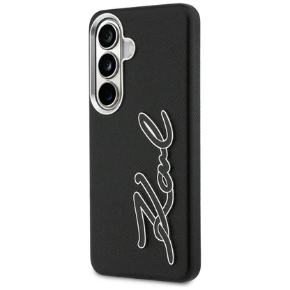 Husa pentru Samsung Galaxy S26 S942, Karl Lagerfeld, Signature Resin Logo, Neagra