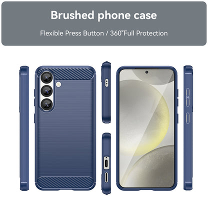 Husa pentru Samsung Galaxy S26 S942, Techsuit, Carbon, Albastra