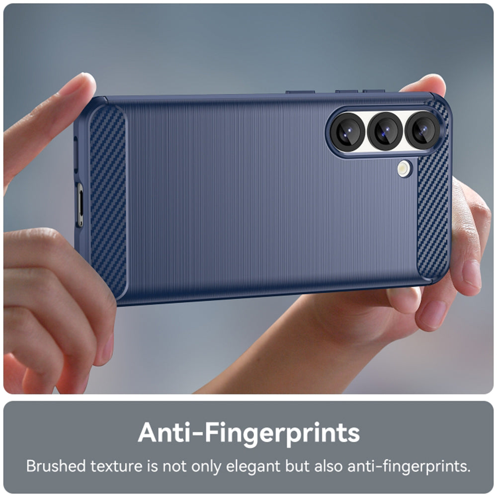 Husa pentru Samsung Galaxy S26 S942, Techsuit, Carbon, Albastra