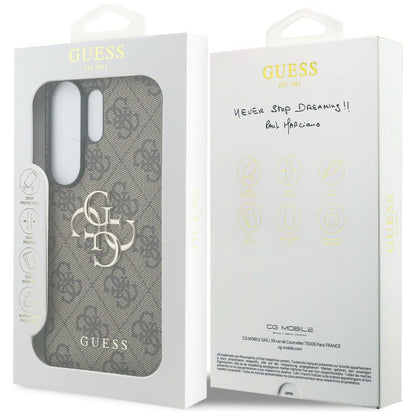 Husa pentru Samsung Galaxy S26 Ultra S948, Guess, 4G Big Logo, Maro