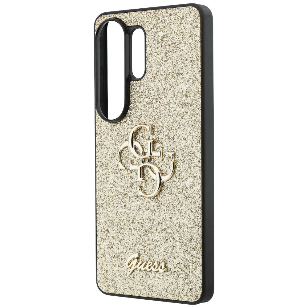 Husa pentru Samsung Galaxy S26 Ultra S948, Guess, Fixed Glitter Big 4G Metal Frame, Aurie