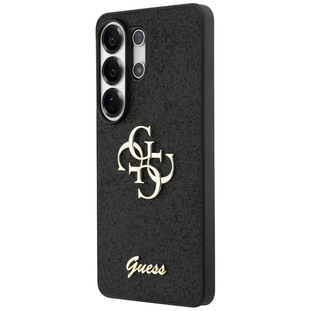 Husa pentru Samsung Galaxy S26 Ultra S948, Guess, Fixed Glitter Big 4G Metal Frame, Neagra
