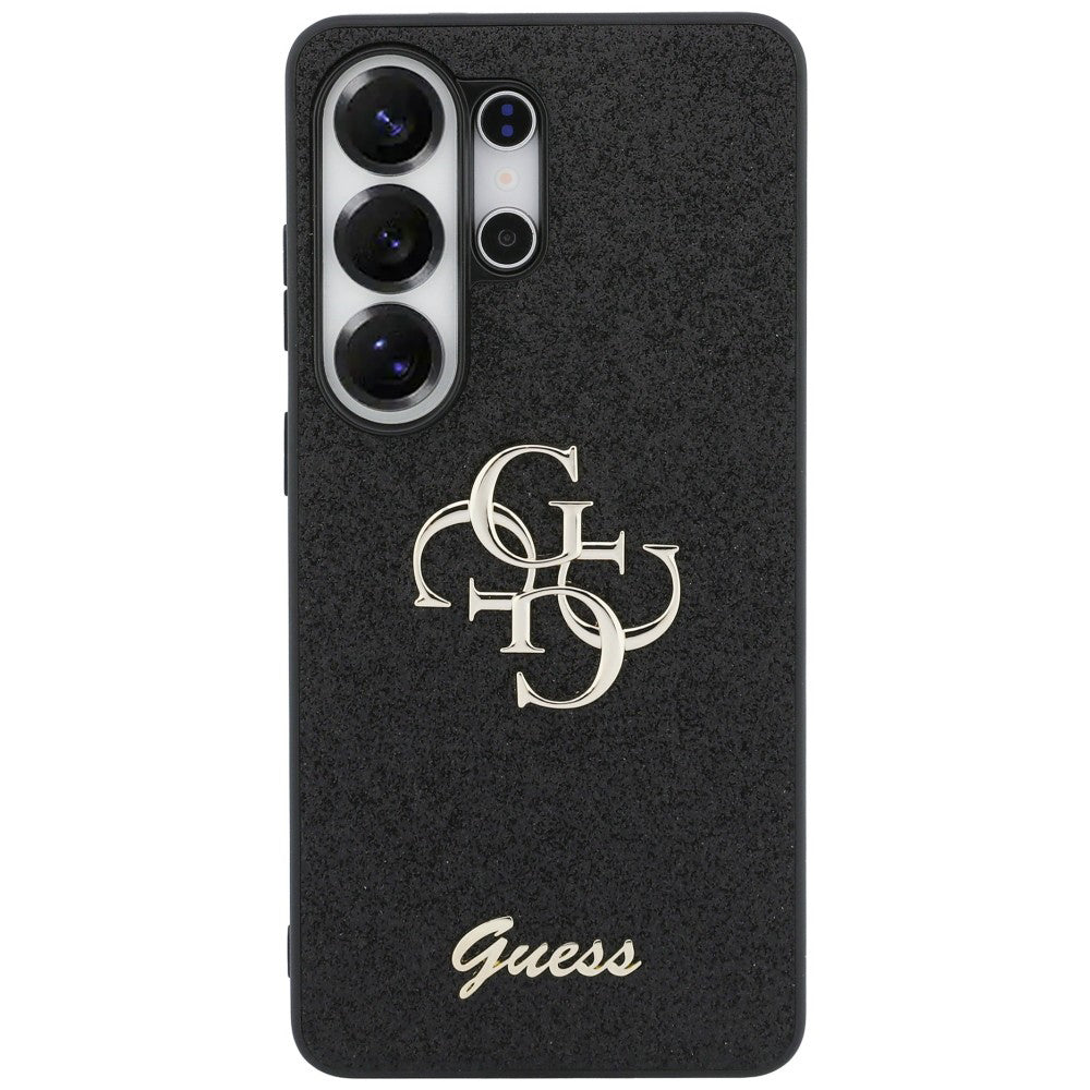 Husa pentru Samsung Galaxy S26 Ultra S948, Guess, Fixed Glitter Big 4G Metal Frame, Neagra