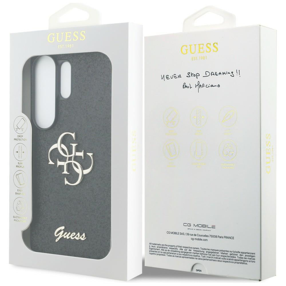 Husa pentru Samsung Galaxy S26 Ultra S948, Guess, Fixed Glitter Big 4G Metal Frame, Neagra
