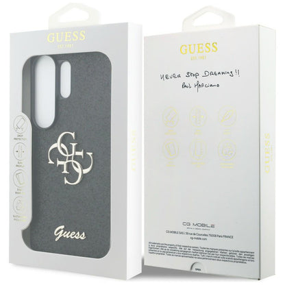 Husa pentru Samsung Galaxy S26 Ultra S948, Guess, Fixed Glitter Big 4G Metal Frame, Neagra
