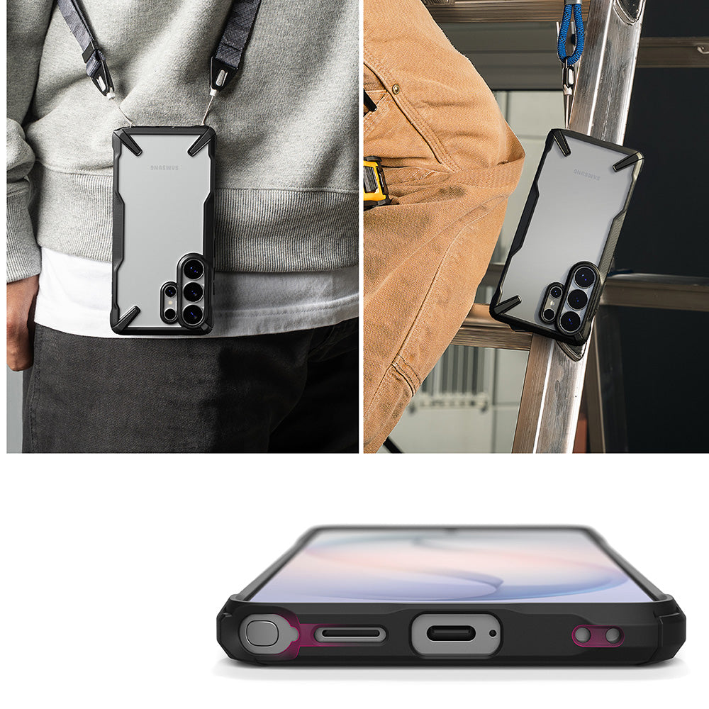 Husa pentru Samsung Galaxy S26 Ultra S948, Ringke, Fusion X, Neagra