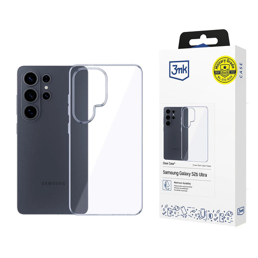 Husa pentru Samsung Galaxy S26 Ultra S948, 3MK, Clear, Transparenta