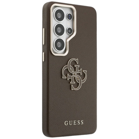 Husa pentru Samsung Galaxy S26 Ultra S948, Guess, 4G Grained Big and Classic Logo, Maro