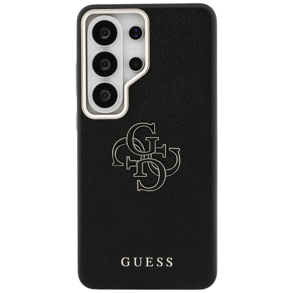 Husa pentru Samsung Galaxy S26 Ultra S948, Guess, 4G Grained Big and Classic Logo, Neagra