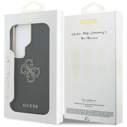 Husa pentru Samsung Galaxy S26 Ultra S948, Guess, 4G Grained Big and Classic Logo, Neagra