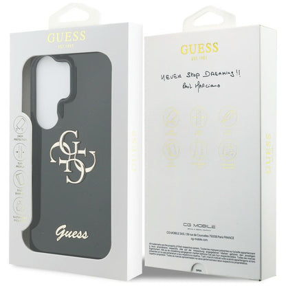 Husa pentru Samsung Galaxy S26 Ultra S948, Guess, IML Big Metal 4G Script, Neagra