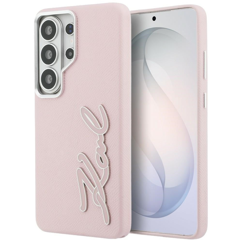 Husa pentru Samsung Galaxy S26 Ultra S948, Karl Lagerfeld, Signature Resin Logo, Roz
