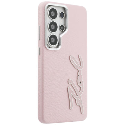 Husa pentru Samsung Galaxy S26 Ultra S948, Karl Lagerfeld, Signature Resin Logo, Roz