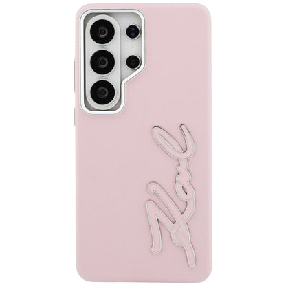 Husa pentru Samsung Galaxy S26 Ultra S948, Karl Lagerfeld, Signature Resin Logo, Roz
