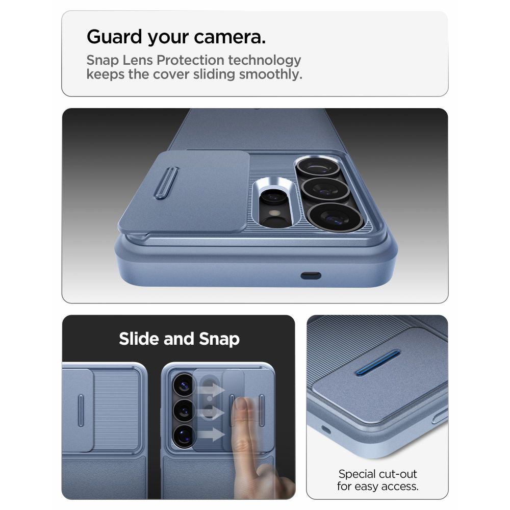 Husa pentru Samsung Galaxy S26 Ultra S948, Spigen, Optik Armor, Bleu ACS11226