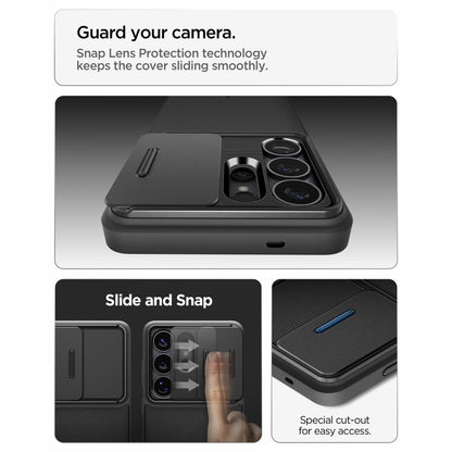 Husa pentru Samsung Galaxy S26 Ultra S948, Spigen, Optik Armor, Neagra ACS10687