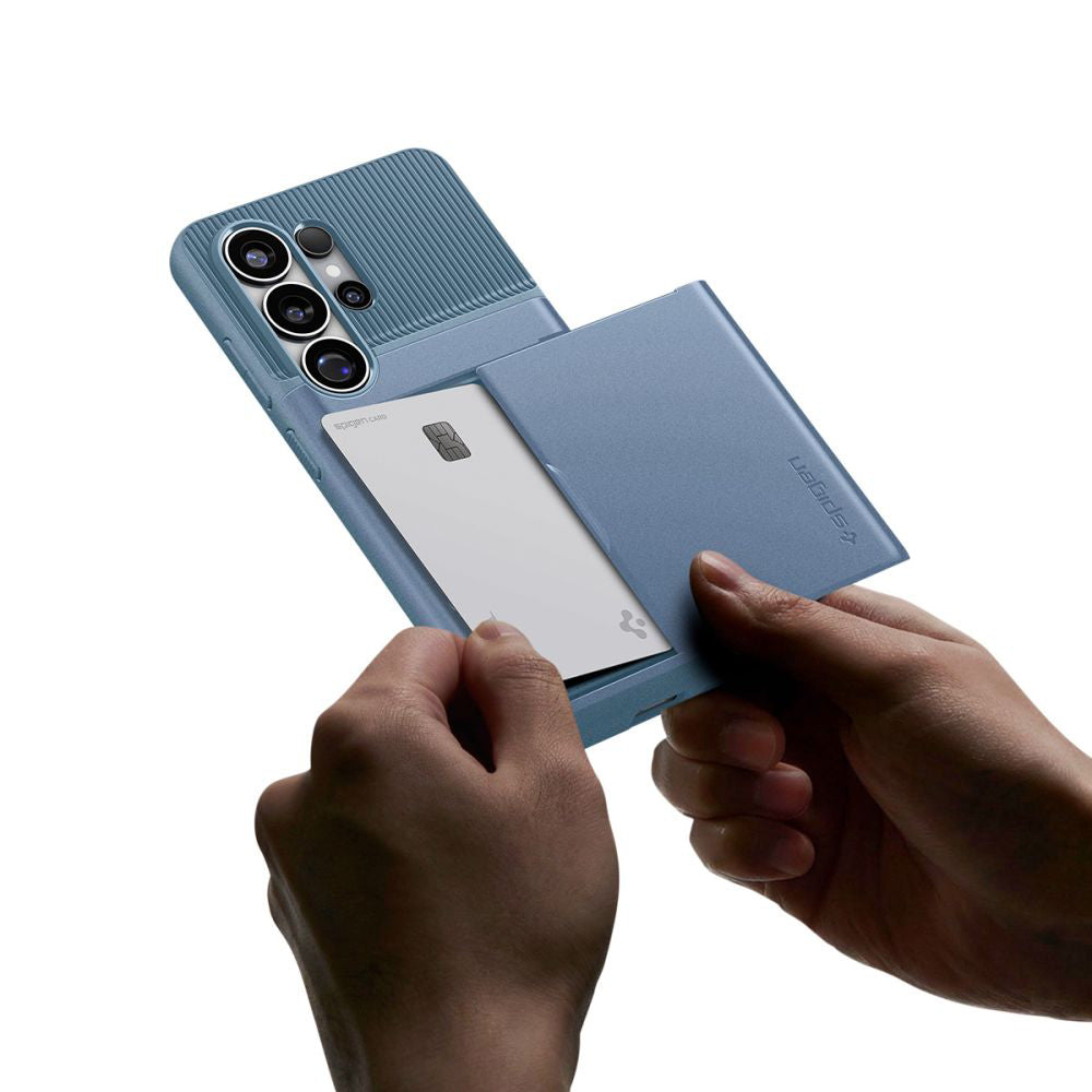 Husa pentru Samsung Galaxy S26 Ultra S948, Spigen, Slim Armor CS, Bleu ACS11225