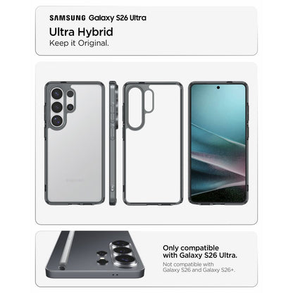 Husa pentru Samsung Galaxy S26 Ultra S948, Spigen, Ultra Hybrid, Fumurie ACS10678