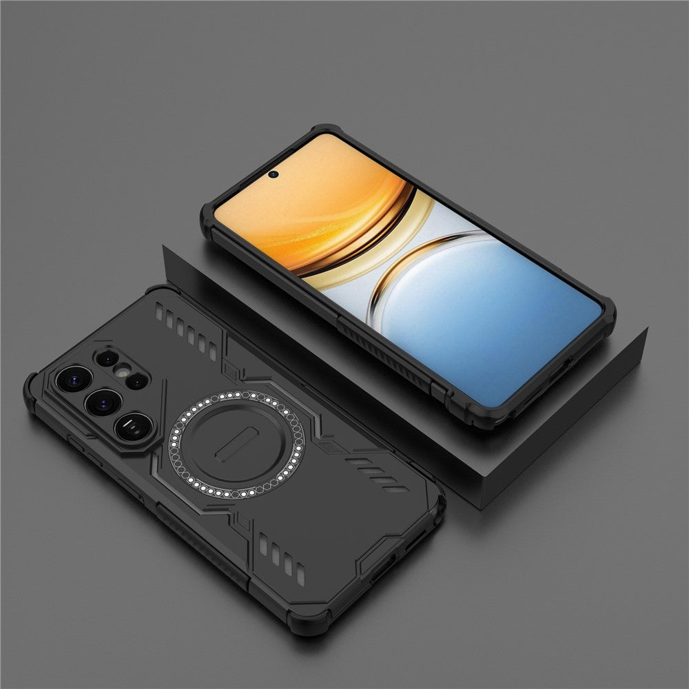 Husa MagSafe pentru Samsung Galaxy S26 Ultra, Techsuit, ArmorMag, Neagra