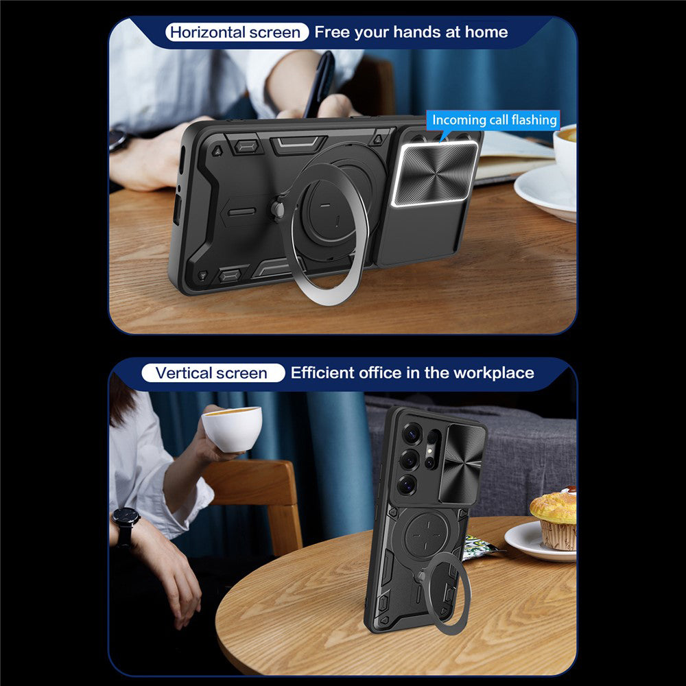 Husa pentru Samsung Galaxy S26 Ultra, Techsuit, CamGuard Pro, Roz Aurie