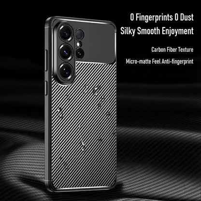 Husa pentru Samsung Galaxy S26 Ultra S948, Techsuit, CarbonFiber, Neagra