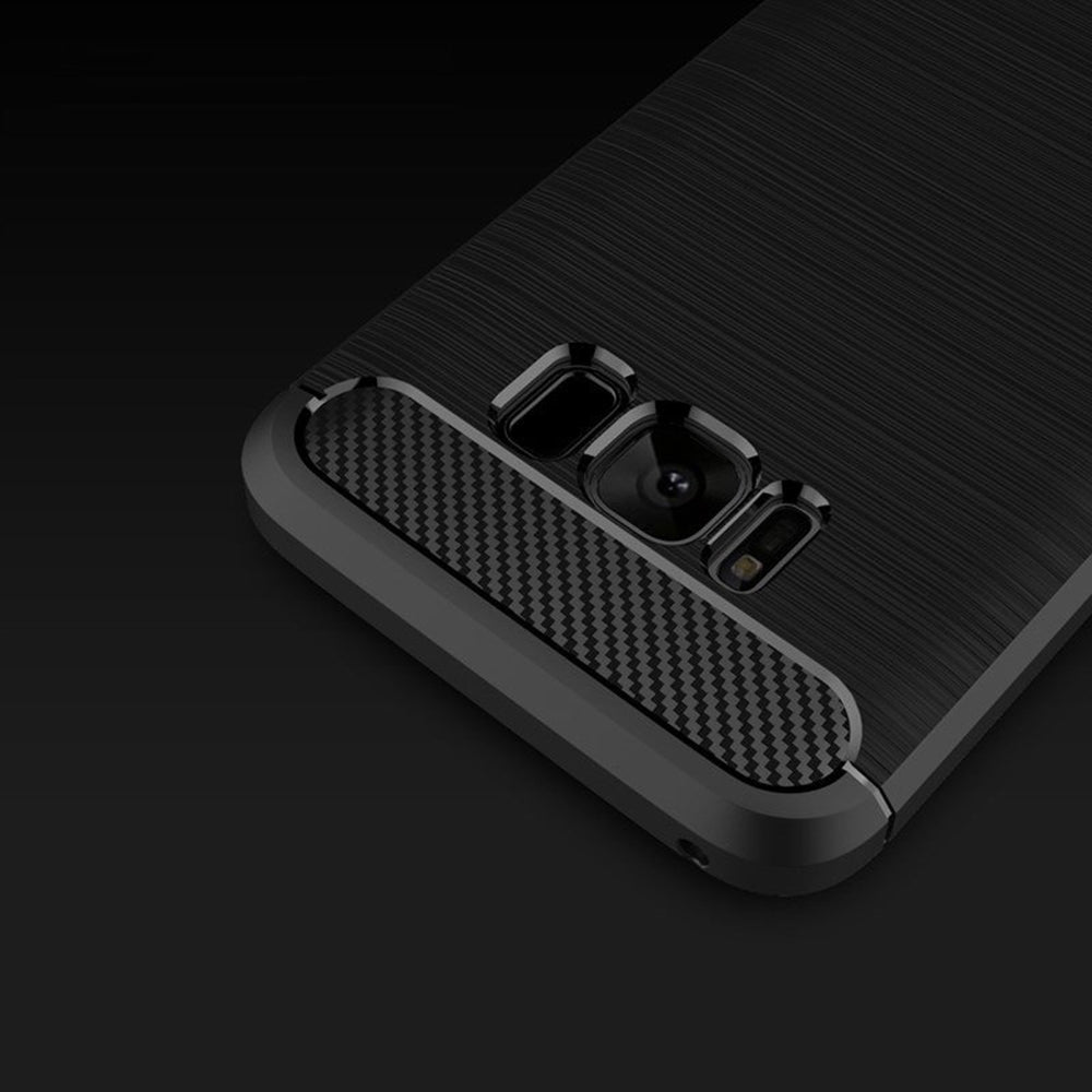 Husa pentru Samsung Galaxy S8 G950, Techsuit, Carbon, Neagra