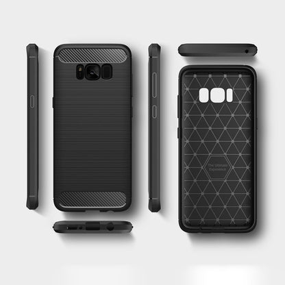Husa pentru Samsung Galaxy S8 G950, Techsuit, Carbon, Neagra
