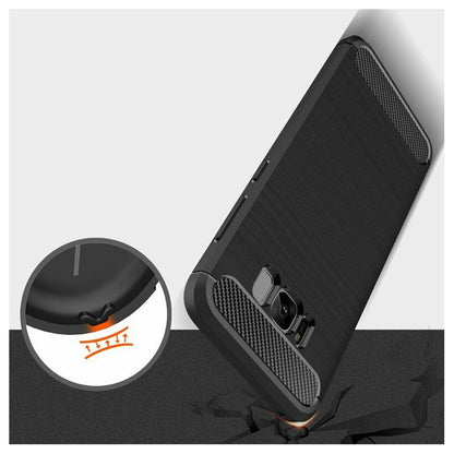 Husa pentru Samsung Galaxy S8+ G955, Techsuit, Carbon, Neagra