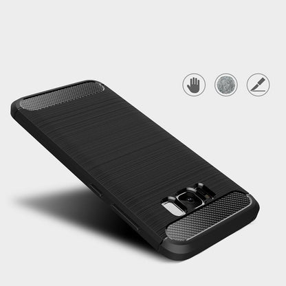 Husa pentru Samsung Galaxy S8+ G955, Techsuit, Carbon, Neagra