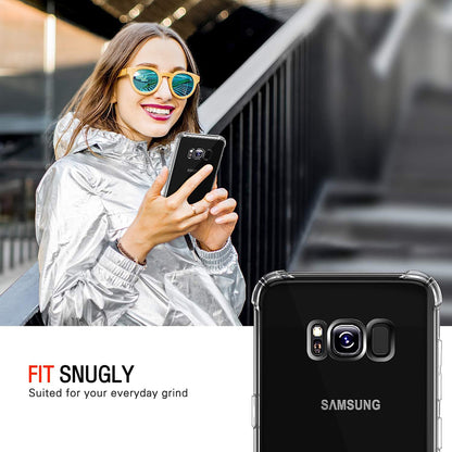 Husa pentru Samsung Galaxy S8+ G955, Techsuit, Shockproof Clear, Transparenta